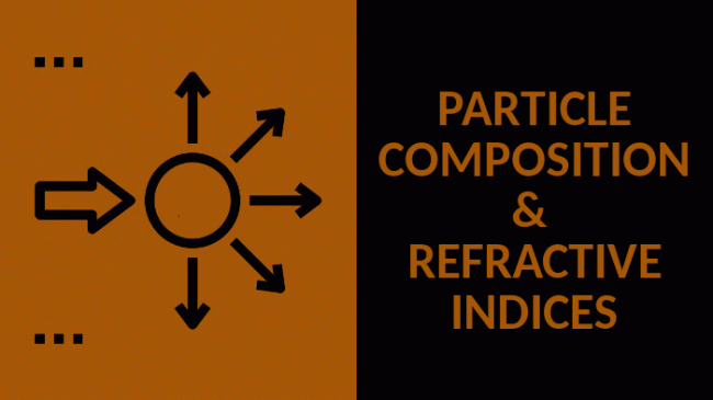 PARTICLE COMPOSITION AND REFRACTIVE INDICES