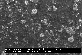 Green Clay (Amsterdam) SEM Image Green Clay (Amsterdam) SEM Image